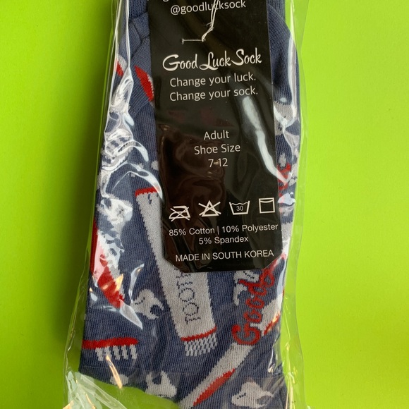 Adult socks shoe size 7 -12 dental hygienist new from the good luck sock company - Picture 2 of 4